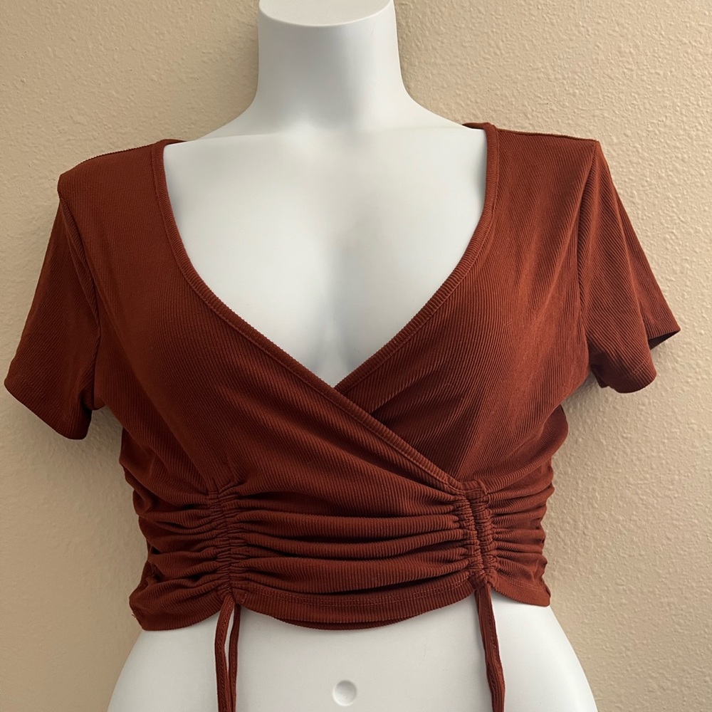 Orange cropped top